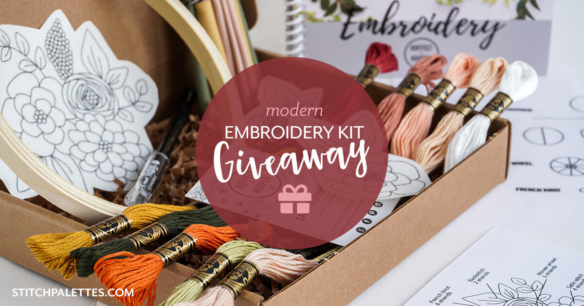 Win a modern embroidery starter kit, worth $85